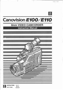 Canon E 100 manual. Camera Instructions.